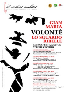 locandina_retrospettiva Gian Maria VOLONTE' al VECCHIO MULINO di Sassari